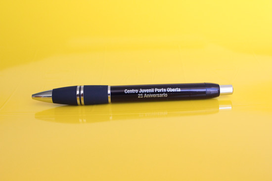 Bolígrafos para regalar Luxor personalizados en tinta plata