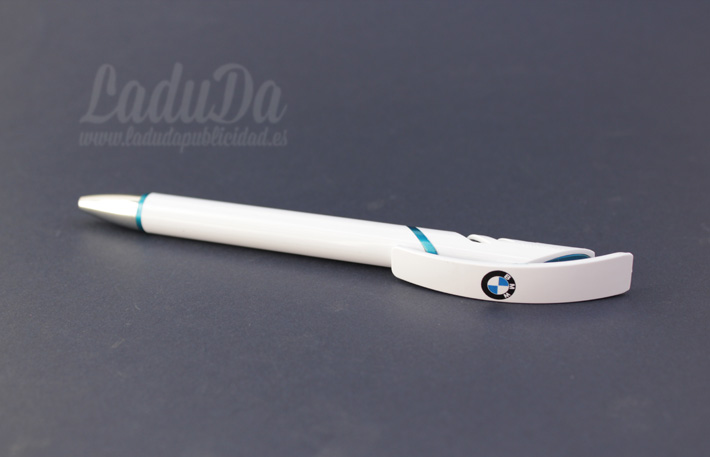 Bolígrafos publicitarios Starco blanco logo BMW