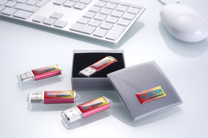 Memorias USB personalizadas con gota de resina individual