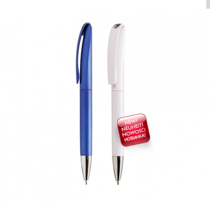 Bolígrafos personalizados Ines solid azul