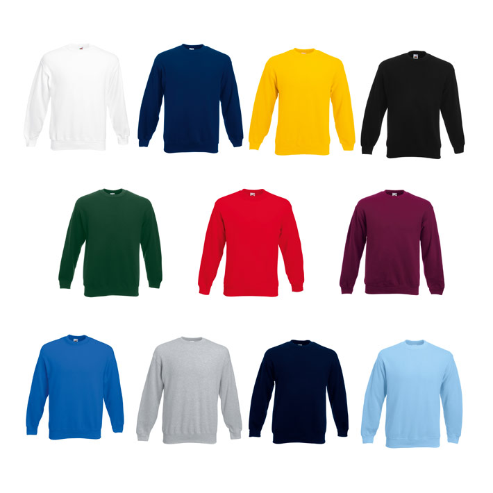 Colores sudaderas fruit of the loom classic